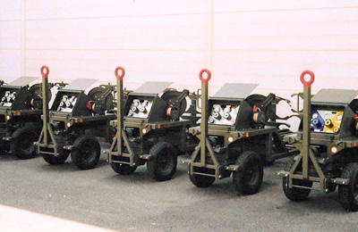 Military NATO Fixed 4 Cylinder Nitrogen Trolley