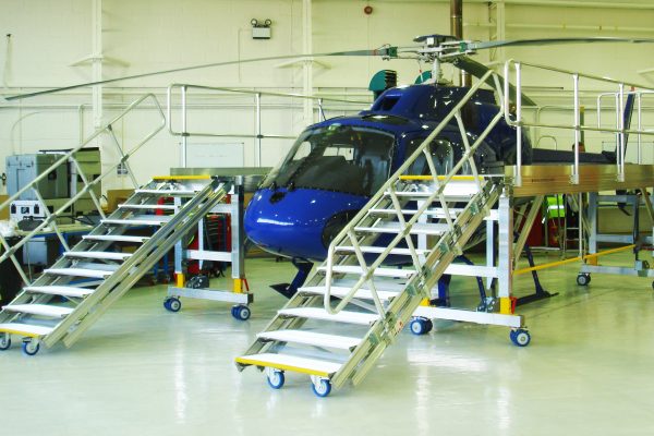 Variable Height Helicopter Rotor Access Platform