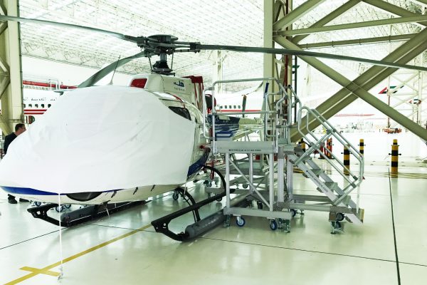 Fixed Height Side Fuselage Access Platforms AS350