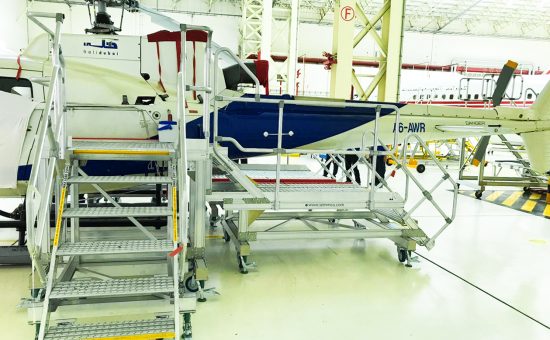 Fixed Height Side Fuselage Access Platforms AS350