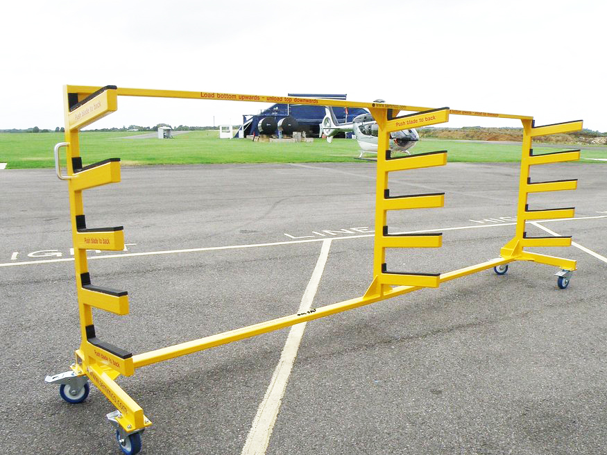 Helicopter Blade Rack For sale or rent at Semmco