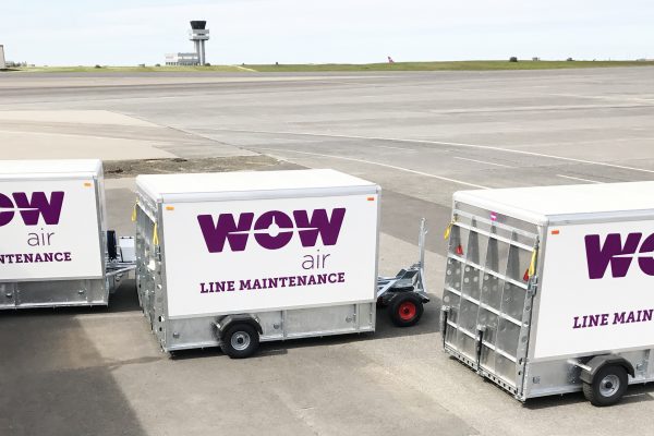 Wheel & Brake Service Trailer (WBST) MEDIUM with RA rear & side ramp – on-board nitrogen