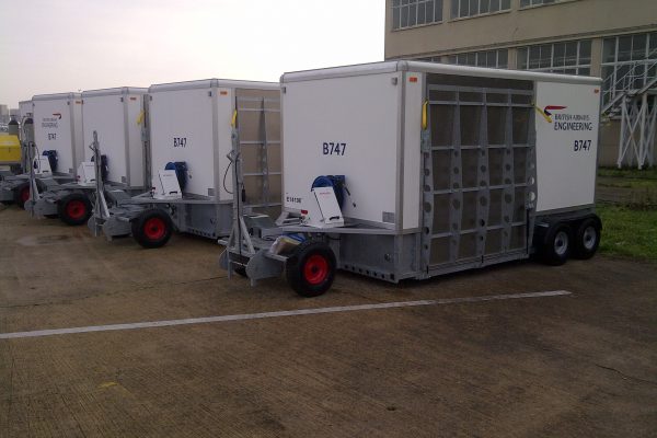 The Semmco Wheel & Brake Service Trailer (WBST) LARGE with RA rear & side ramp – onboard nitrogen