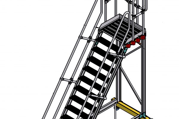 Fixed Height Helicopter Tail Working Platform