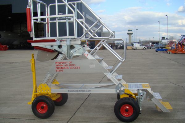 Fixed Height UCAS Lite Under Cowl Access Steps with Flip Up Step 1.8m – 2.3m (towable)