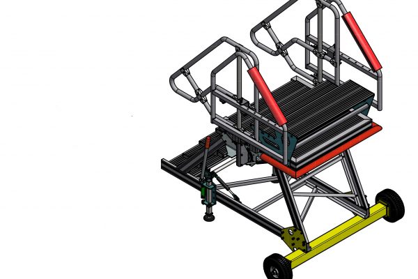 Fixed Height A320 Avionics Engineers Steps 1.25m – with step 0.4m