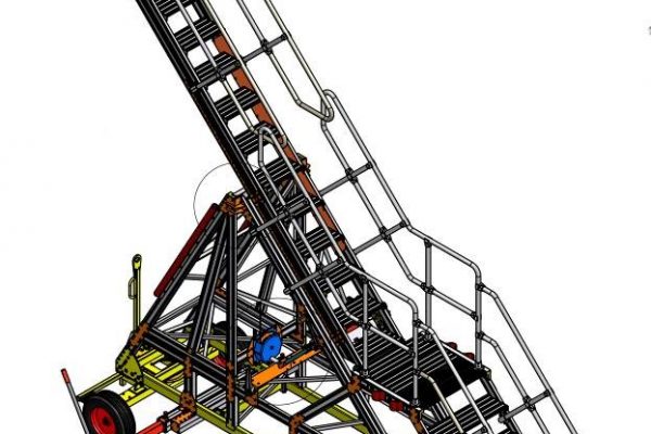 Variable Height UCAS XXL Under Cowl Access Steps 3.5-5.0m Towable