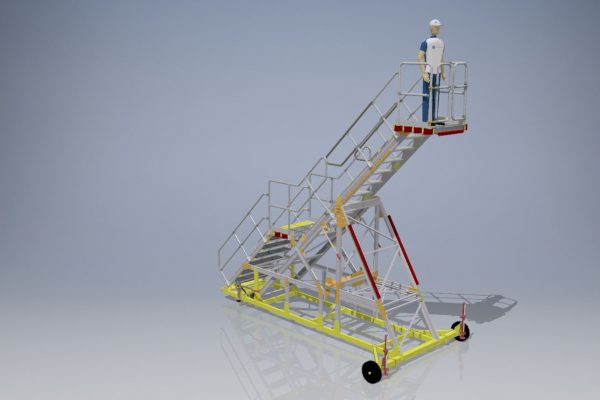 Variable Height UCAS XXL Under Cowl Access Steps 3.0-4.5m