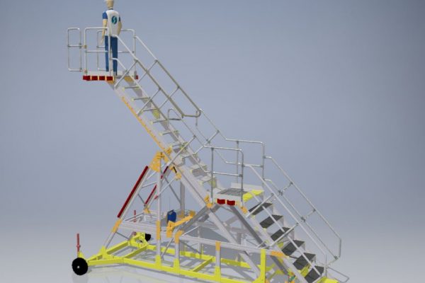 Variable Height UCAS XXL Under Cowl Access Steps 3.0-4.5m