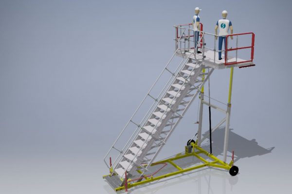 Variable Height PAX Door A320 Platform & Wide Body H3.0m – 4.5m | W3.0m | Sliding side rails