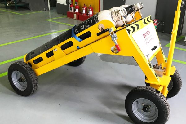 Oxygen / Nitrogen SMART Trolley used to provide nitrogen to inflate aircraft tyres - The Challenge