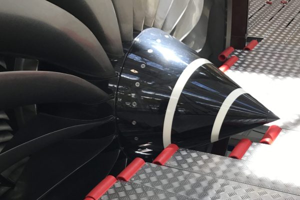 Close up Off Wing Engine Access for MRO