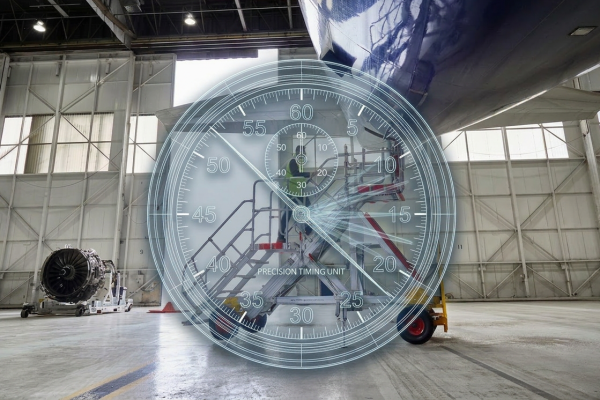 Stopwatch in the hangar Cropped